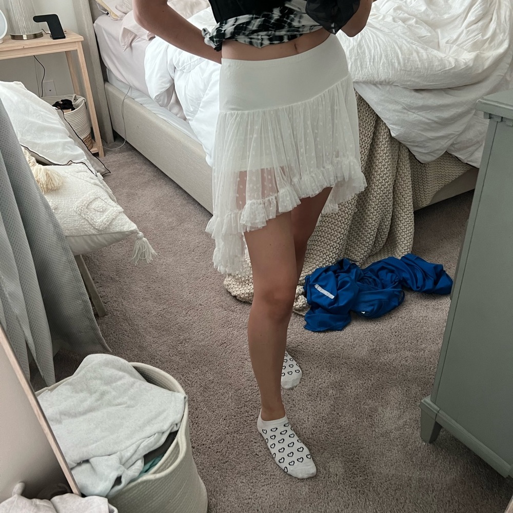 Betsey Johnson ruffle/ tule skirt